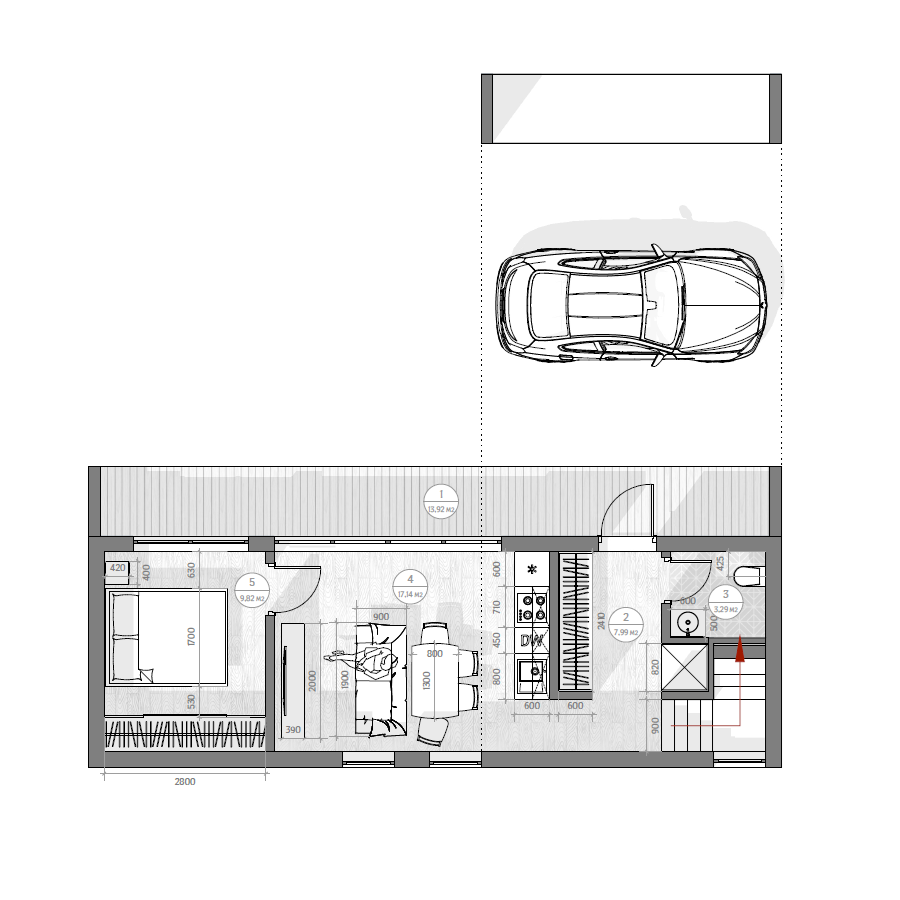 Okohaus_Zogal_House_Verbera_Furniture_plan_with_dimensions_GroundFloor